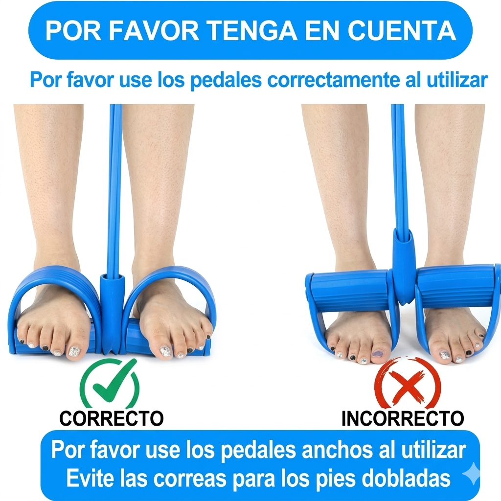 Entrenador Multifuncional de Bandas de Resistencia con Pedal – Equipo de Fitness Portátil para Gimnasio en Casa, Entrenamiento de Cuerpo Completo, Abdominales, Abdominales, Yoga, Rehabilitación